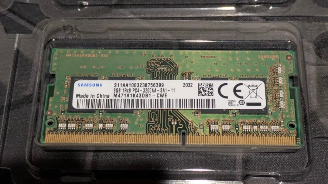 Samsung純正 メモリ DDR4-3200 16GB (8GB×2枚) ＊