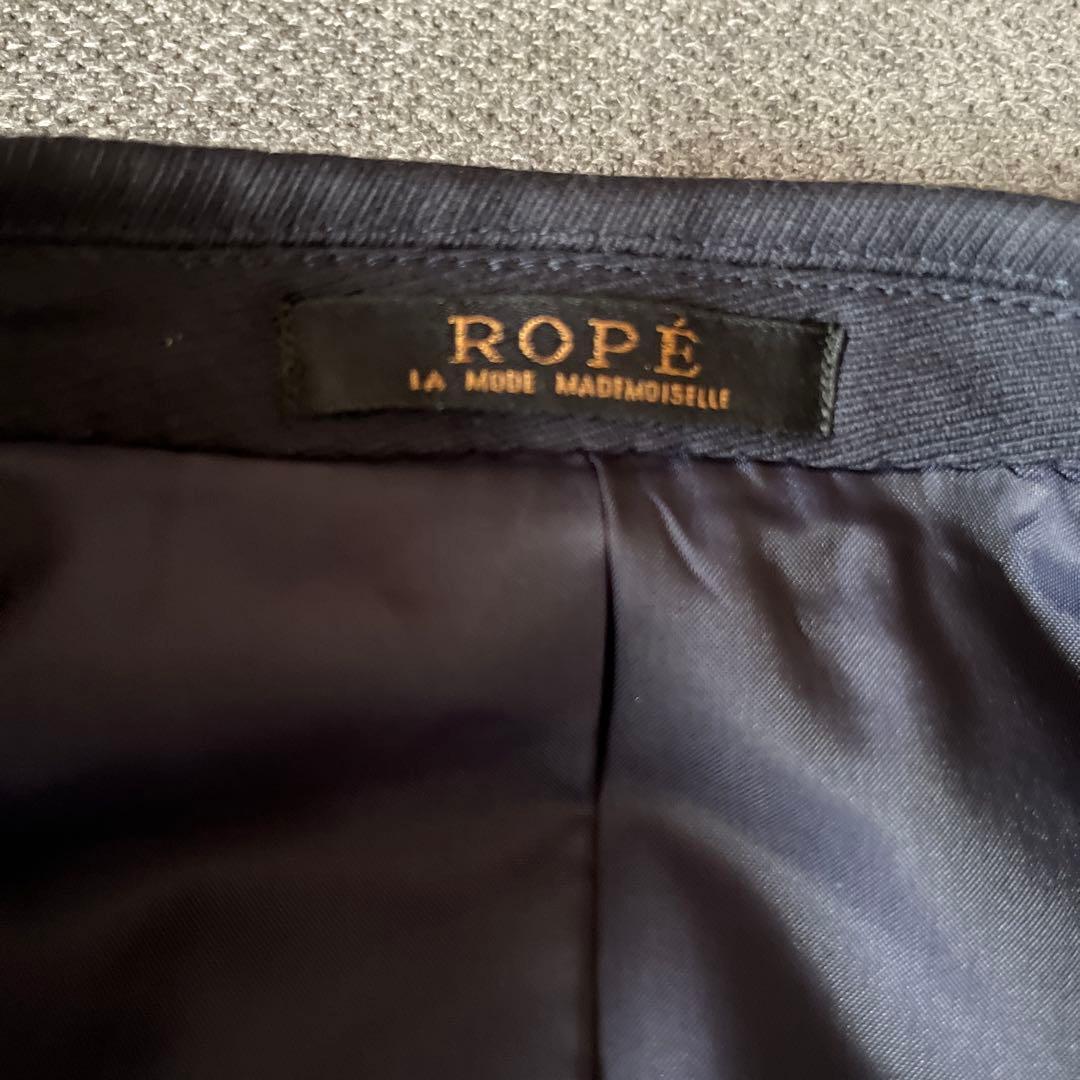 ROPE ネイビー ダブルブレスト テーラードジャケット