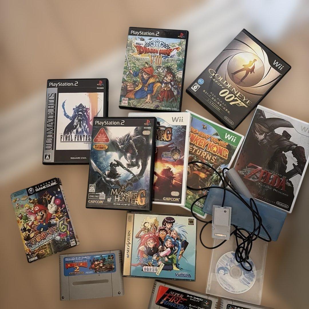 レトロゲームまとめ売り　スーファミ　Wii PS2 PS3ソフトなど　ジャンク