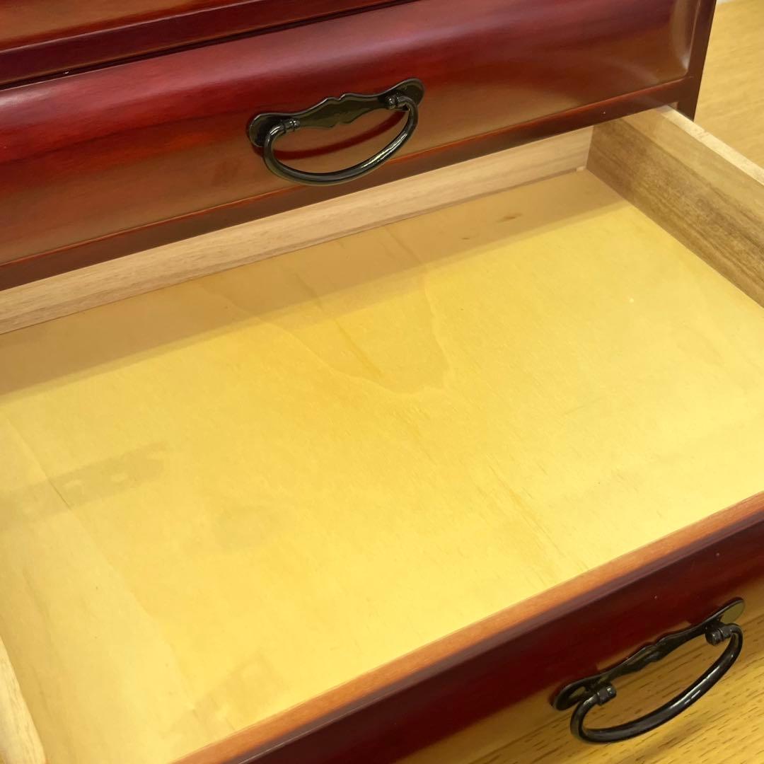 【美品】木製 卓上チェスト 漆塗り 小物収納 和モダン 高級感　和風