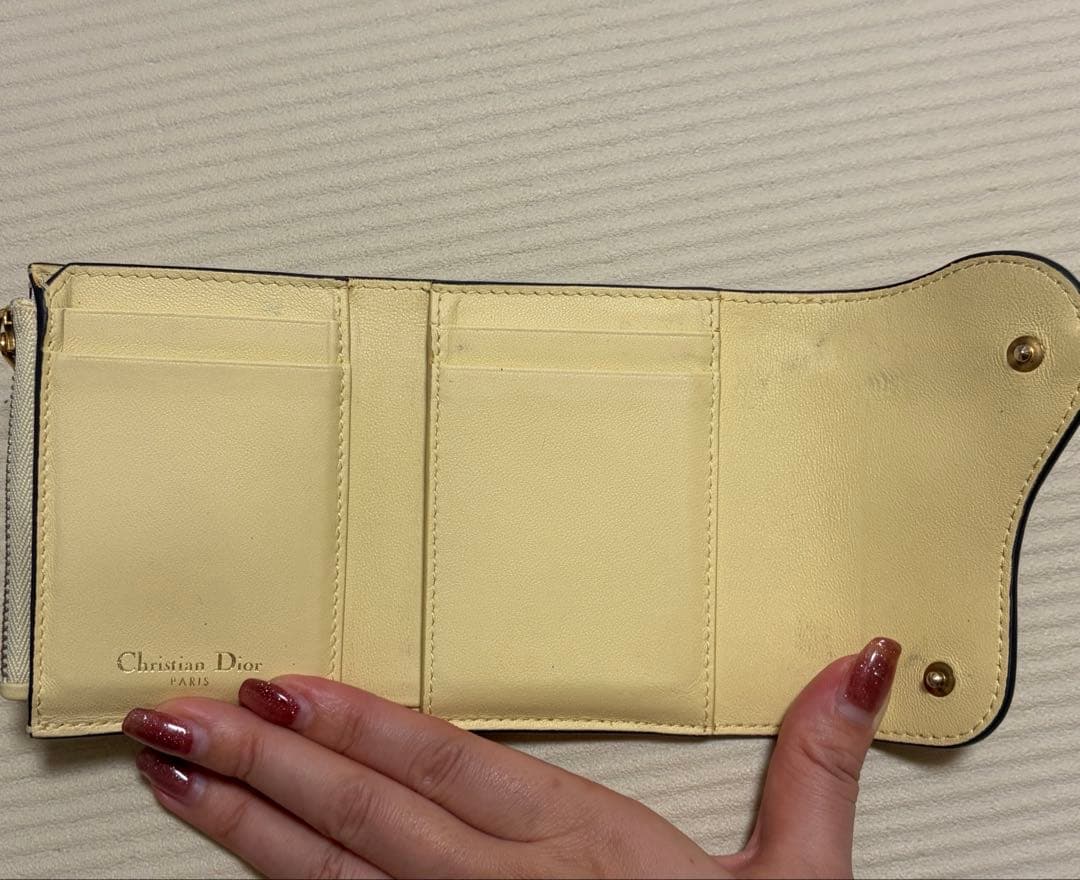 dior SADDLE ロータスウォレット