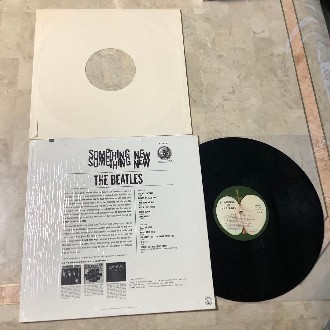 新品同様! 爆音 シュリンク付! ビートルズ サムシングニュー1971年US盤