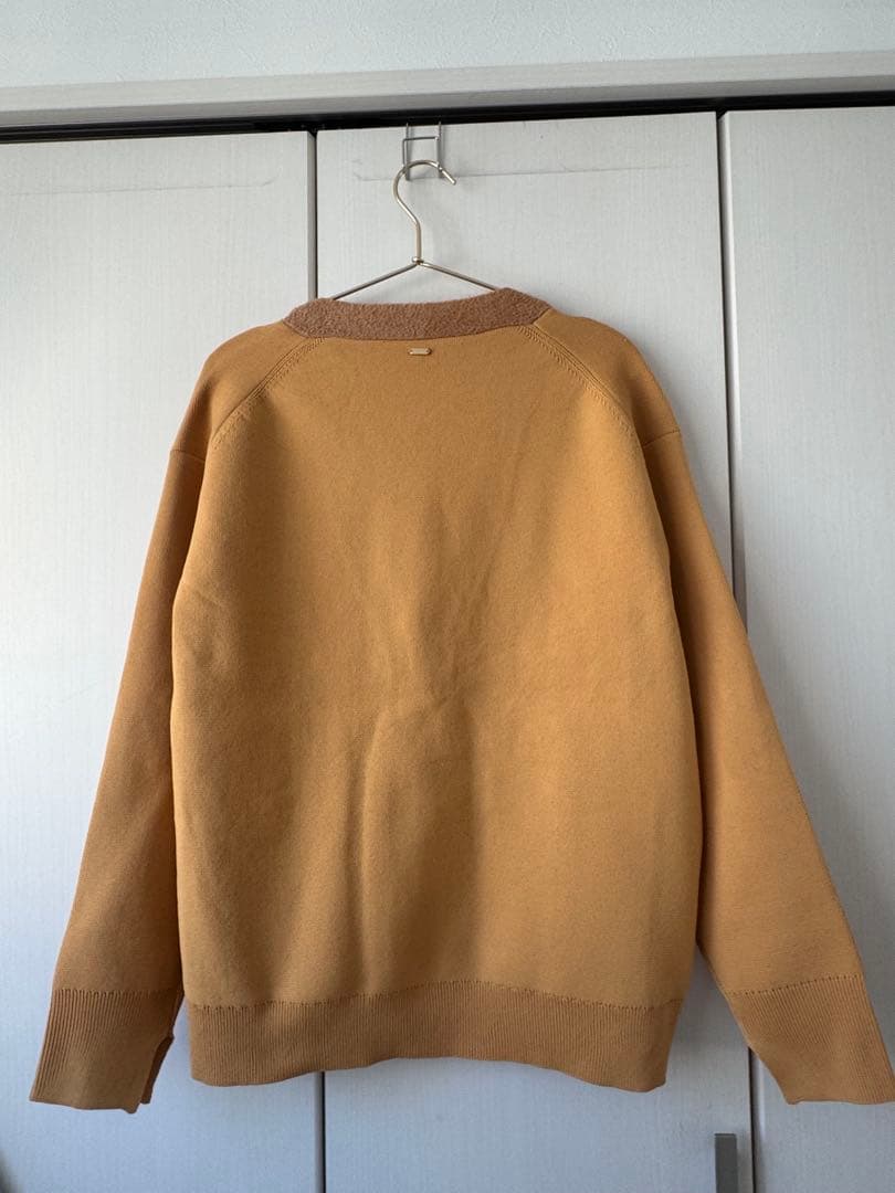 コラージュ　ハーフミラノニットカーディガン　オレンジ　[F] 新品・タグ付