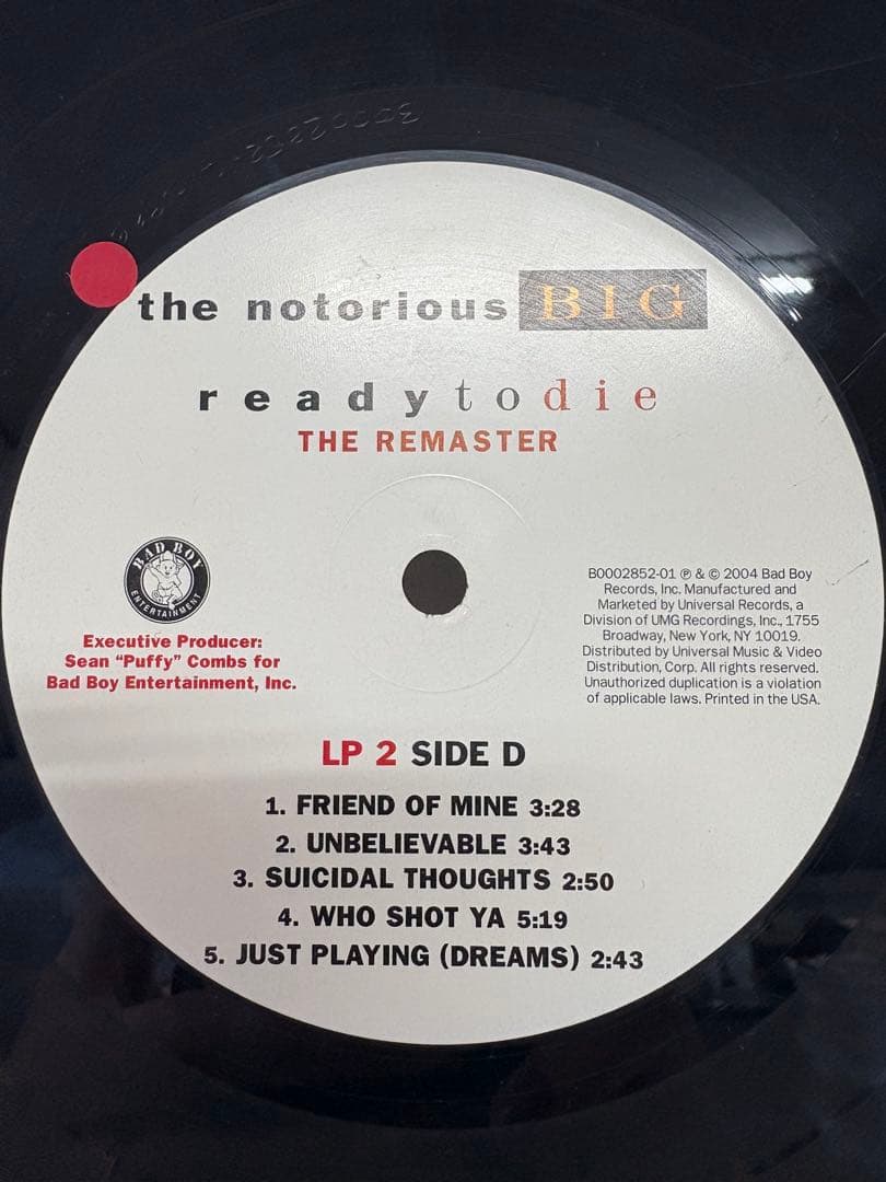 The Notorious B.I.G. LP 2枚セット