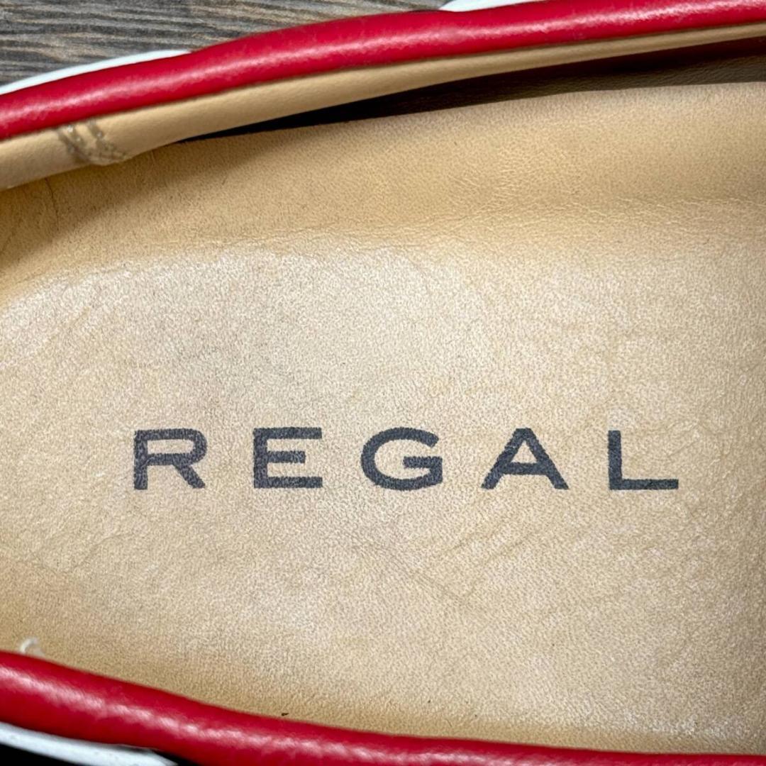 ◆REGAL◆リーガル 24.5cmドライビングシューズ トリコロール レザー