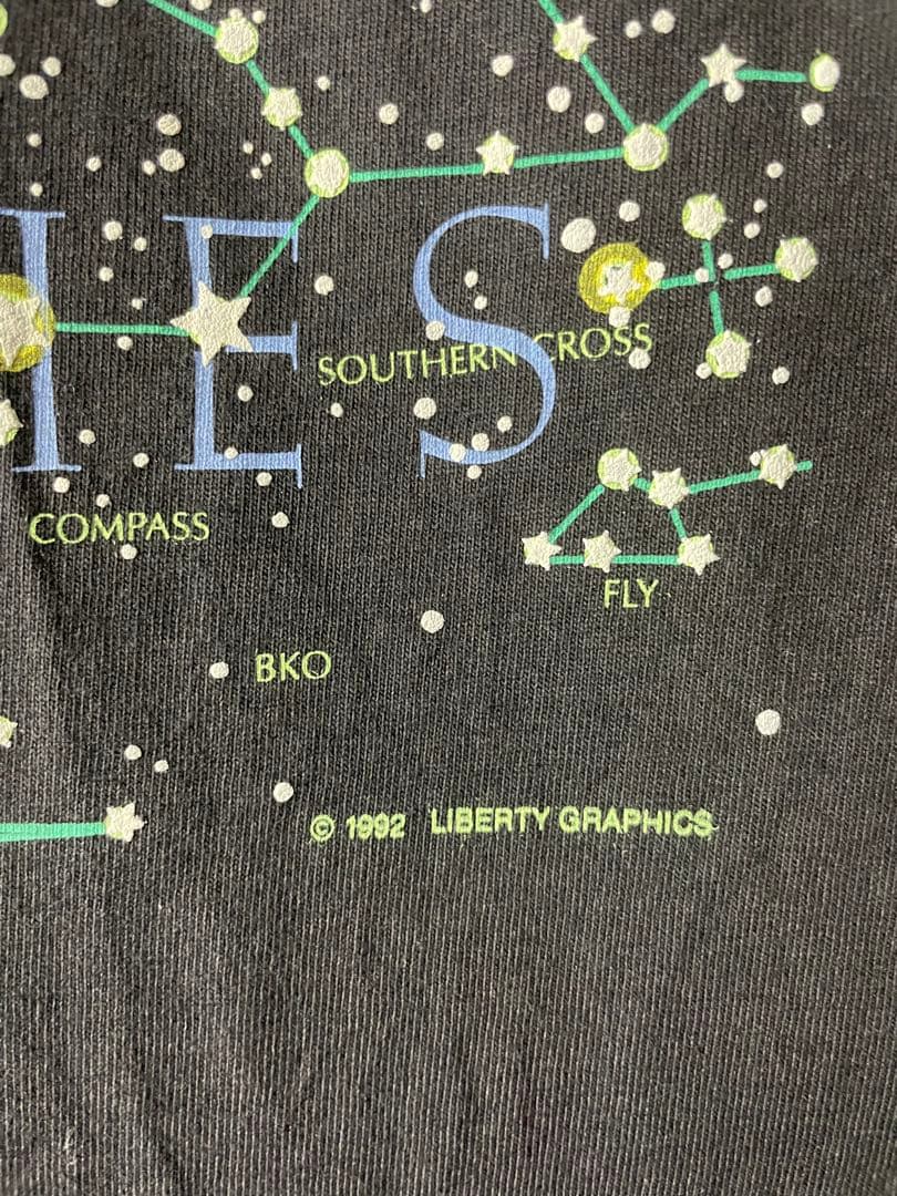 90s USA メキシコ製　ヴィンテージ 星座　アートTシャツ