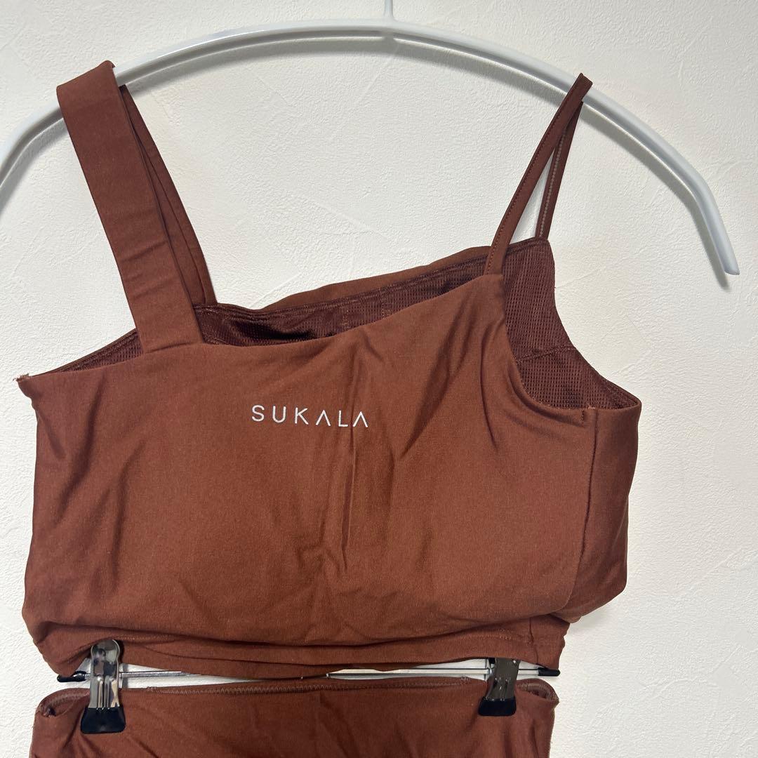 SUKALA ブラウン ヨガウェアセット　Sサイズ