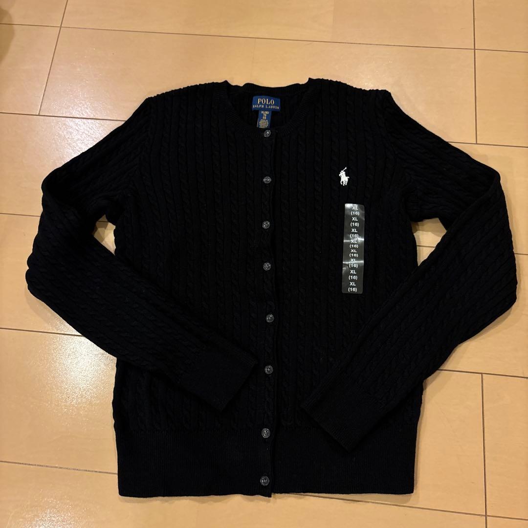 【新品】Polo Ralph Lauren BLACKカーディガン