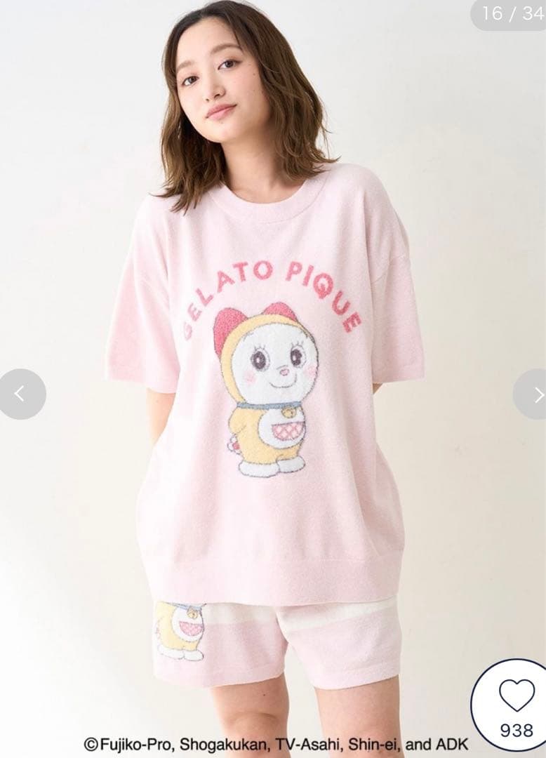 【ドラミちゃん】【レディース】ジャガードプルオーバー&ショートパンツセット