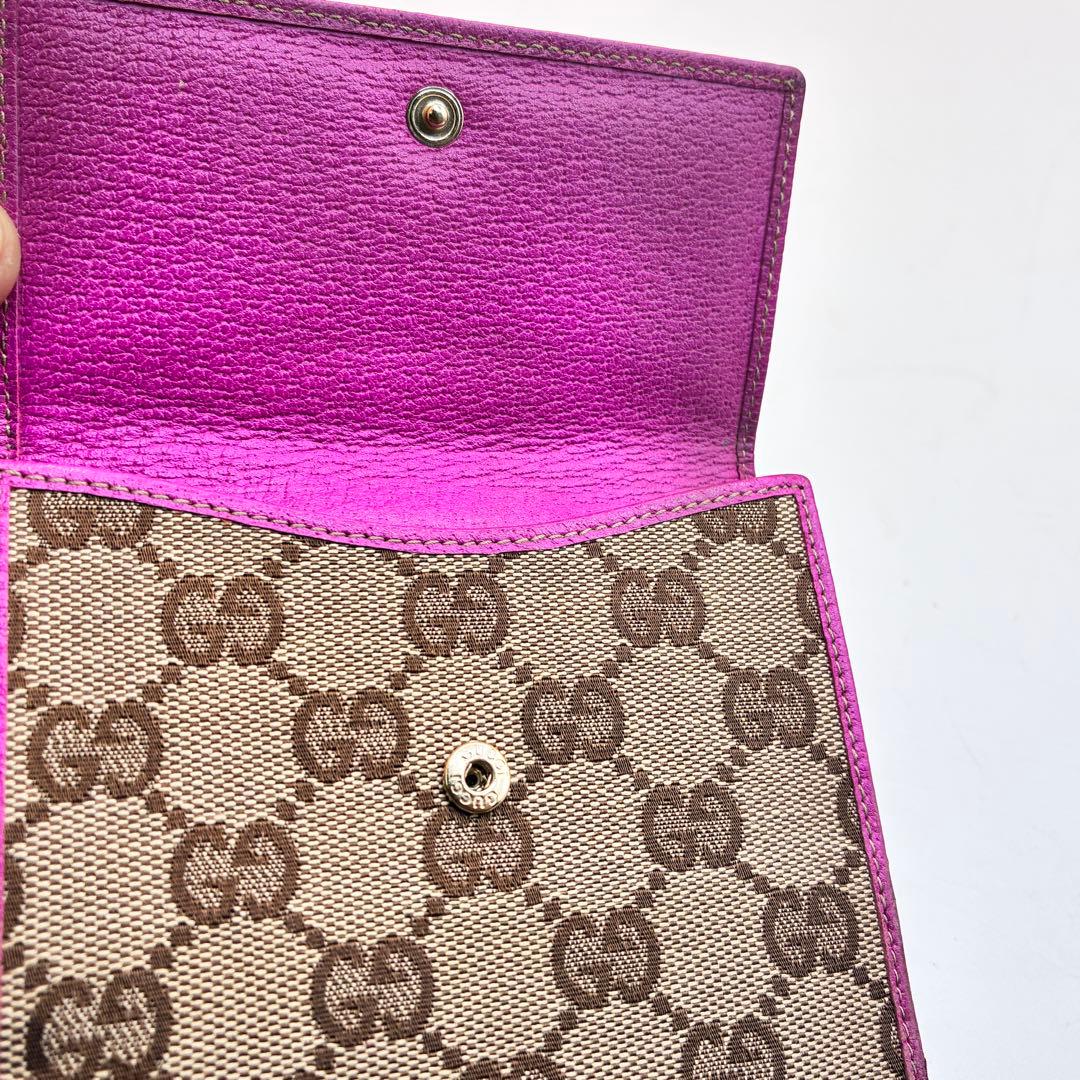 GUCCI グッチ 財布 二つ折り財布 GGキャンバス