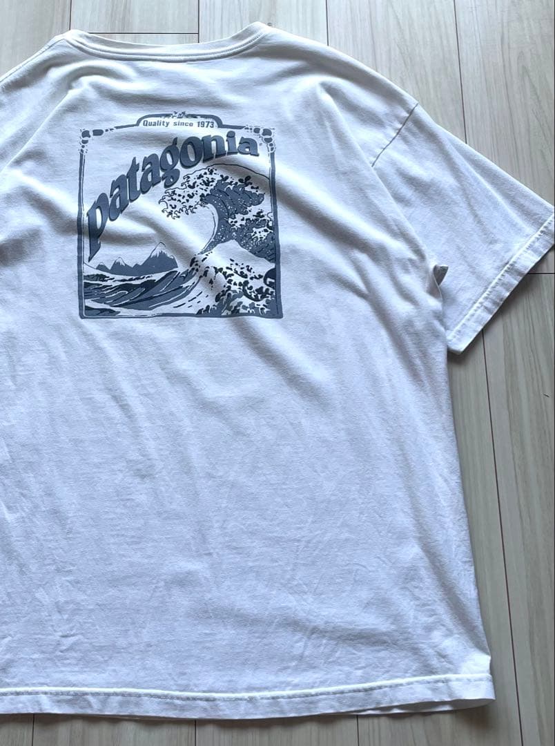 レアな北斎プリント！90s パタゴニア Beneficial T’s Lサイズ