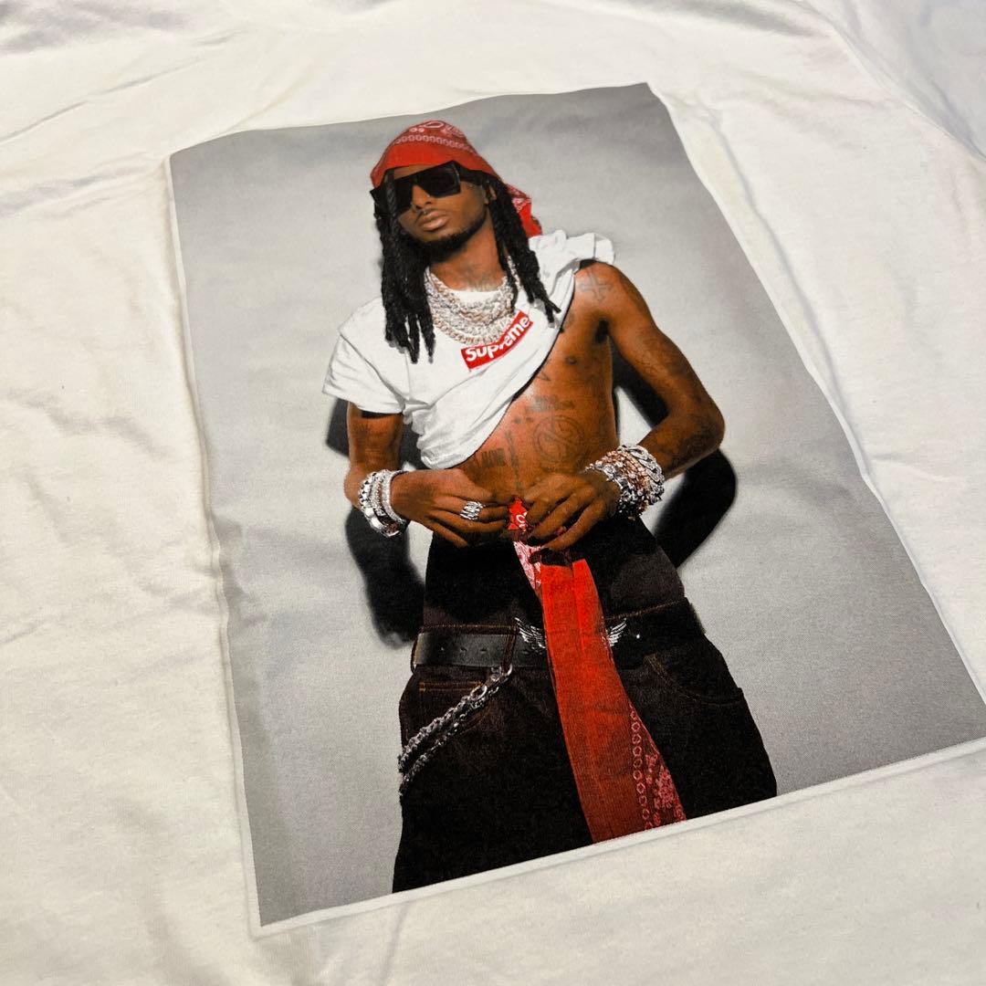 Supreme ホワイト playboi carti Tシャツ Lサイズ
