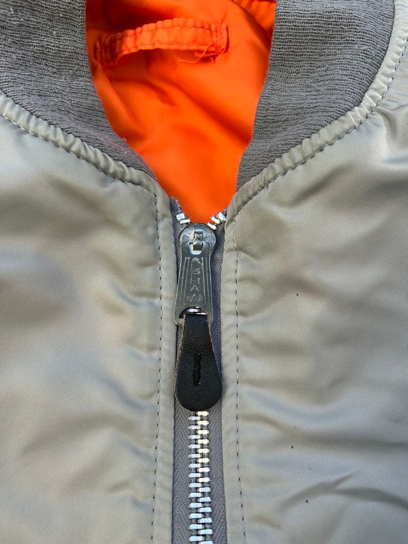 90s USA製 ALPHA MA-1 flight bomber jacket