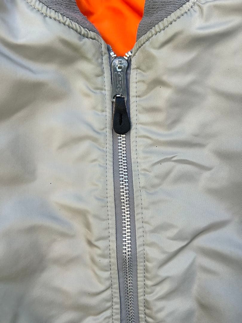 90s USA製 ALPHA MA-1 flight bomber jacket