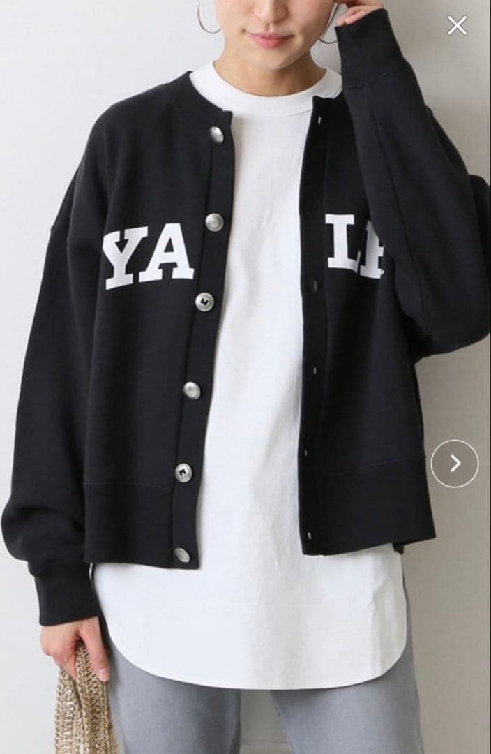 ◆新品◆ FRAMeWORK YALE/リメイク風2WAYカーディガン グレー