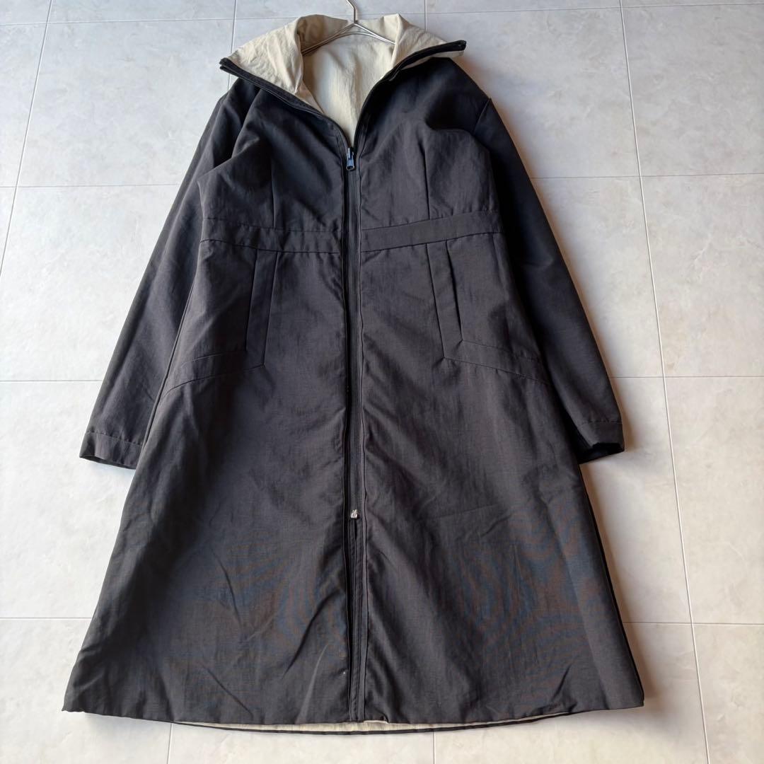 シビラ Sybilla リバーシブル 撥水 バイカラー ロングコート L相当