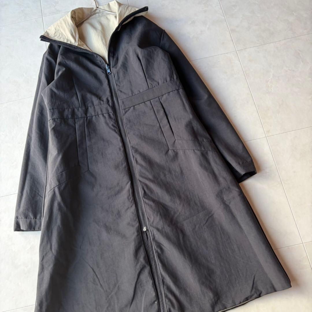 シビラ Sybilla リバーシブル 撥水 バイカラー ロングコート L相当