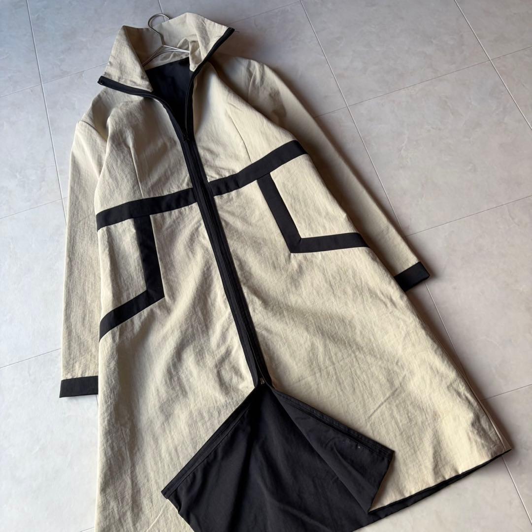 シビラ Sybilla リバーシブル 撥水 バイカラー ロングコート L相当