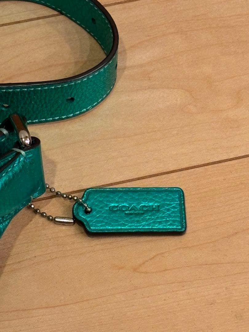 COACH コーチ ボディバッグ エメラルド グリーン ウエストポーチ