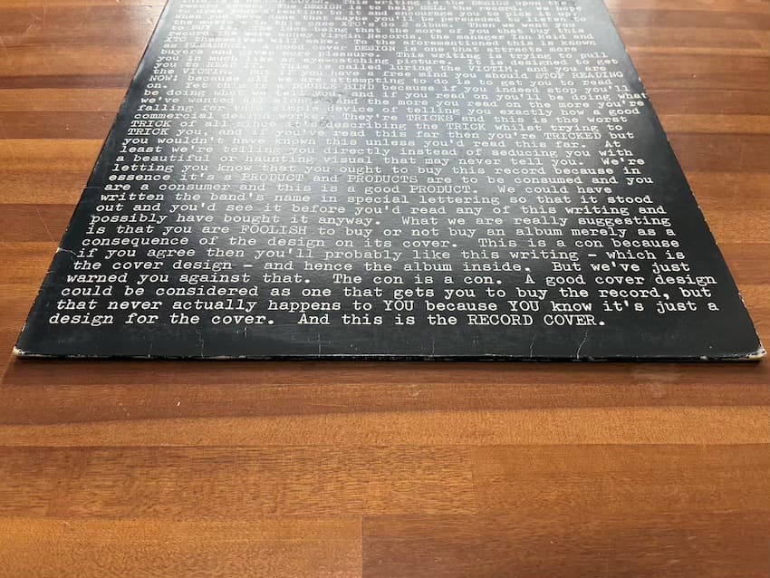 【XTCコア層向け】XTC「Go2」初期プレス英国盤レコード