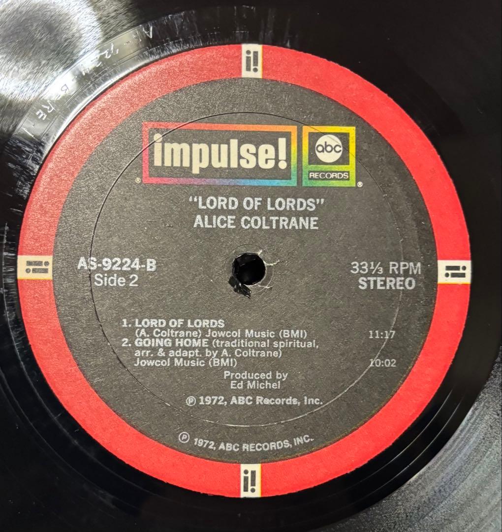 【中古LP】Alice Coltrane 『Lord Of Lords』