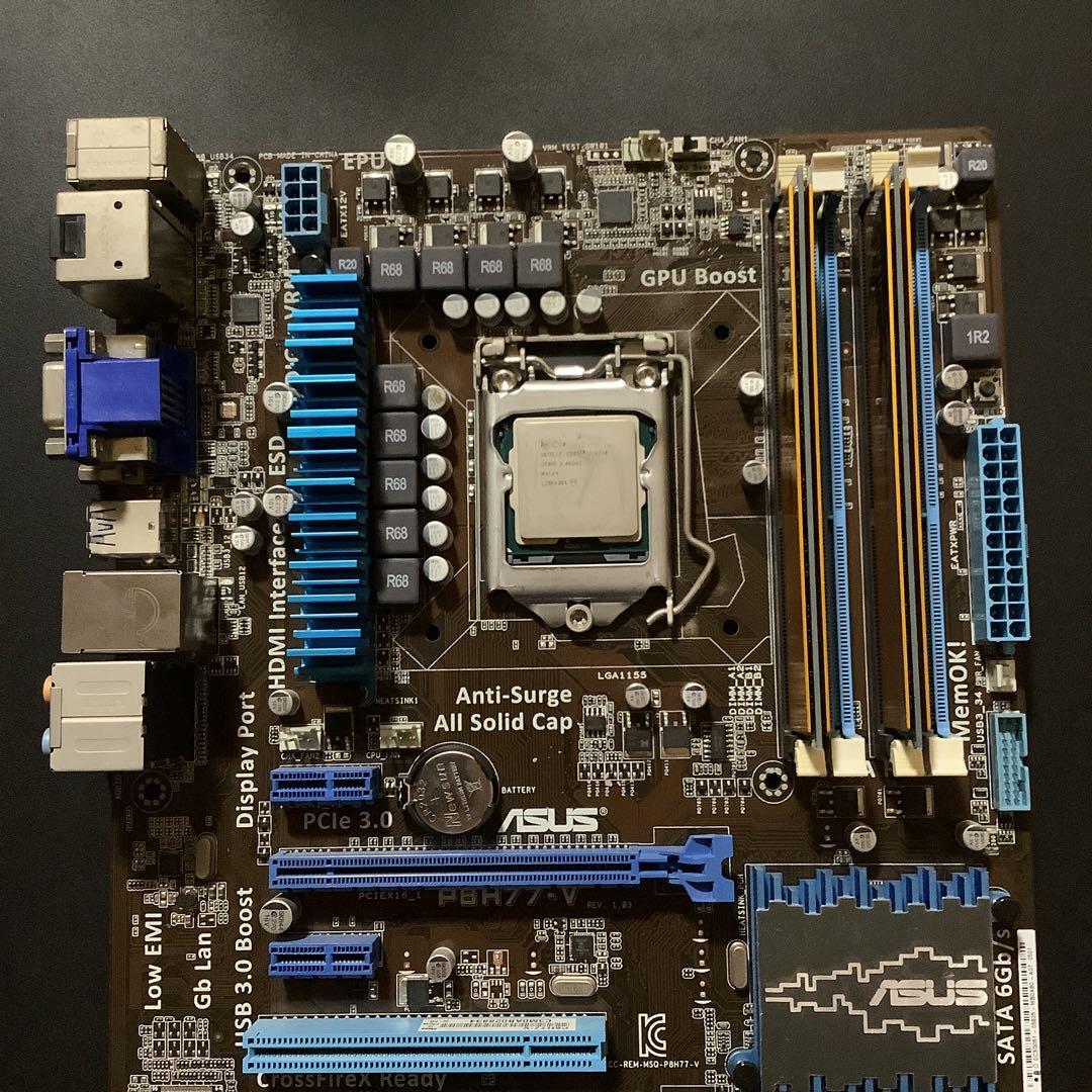 Intel Core i7 3770 + マザーボード + メモリ16GB
