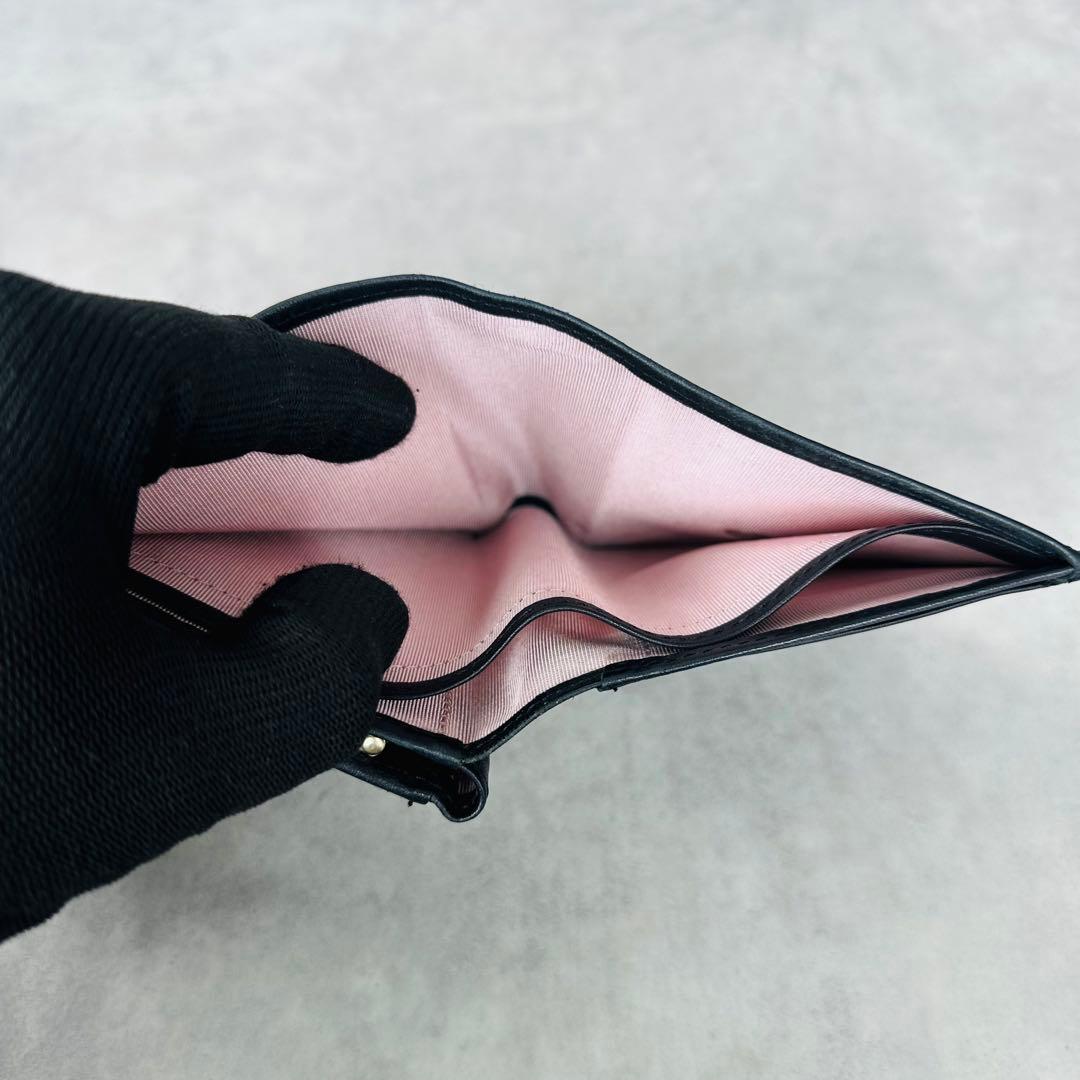 廃盤✨Paul Smith マーガレットプリントトリム がま口 三つ折り財布①