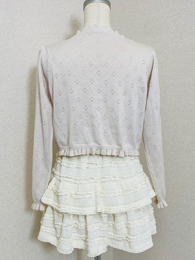 【極美品】axes femme お花立体 レース カーディガン coquette