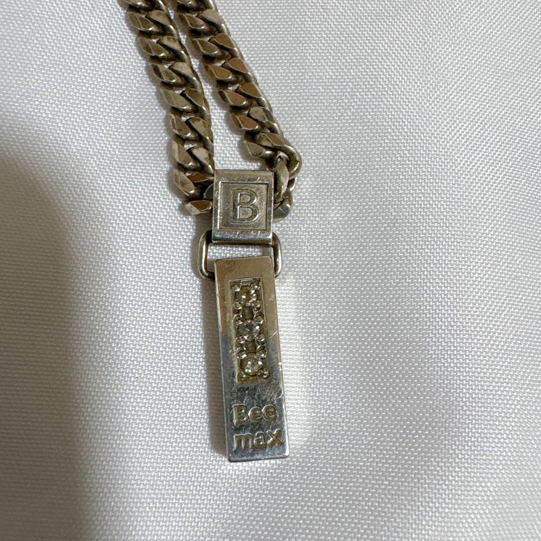 Bee max シルバー レダシルマ ネックレス ダイヤ0.1ct ゲルマニウム