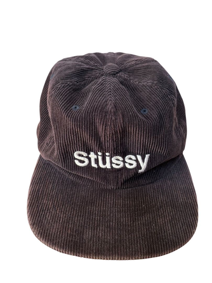STUSSY コーデュロイ キャップ フェード ブラウン xpv
