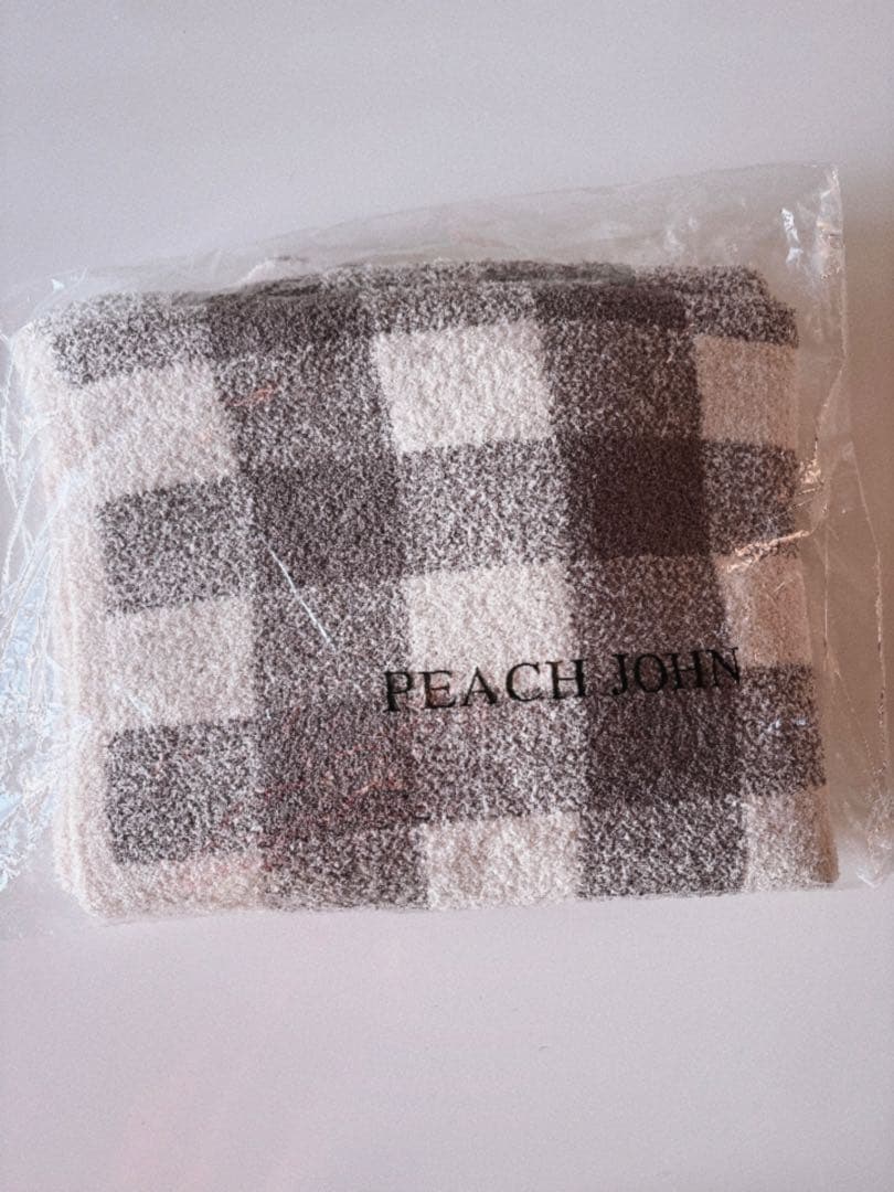 PEACH JOHN ホイップリーハートチェックパジャマ　グレージュ　ボトムス
