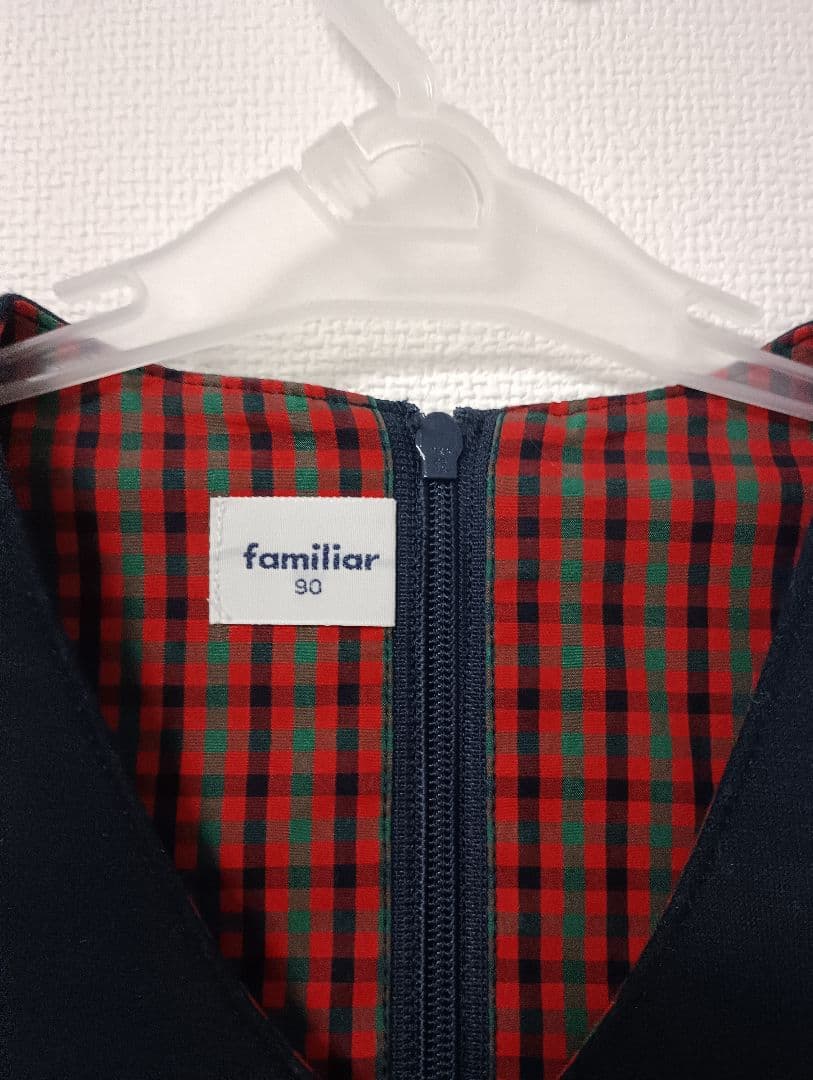 familiar ワンピース ネイビー　90 サイズ