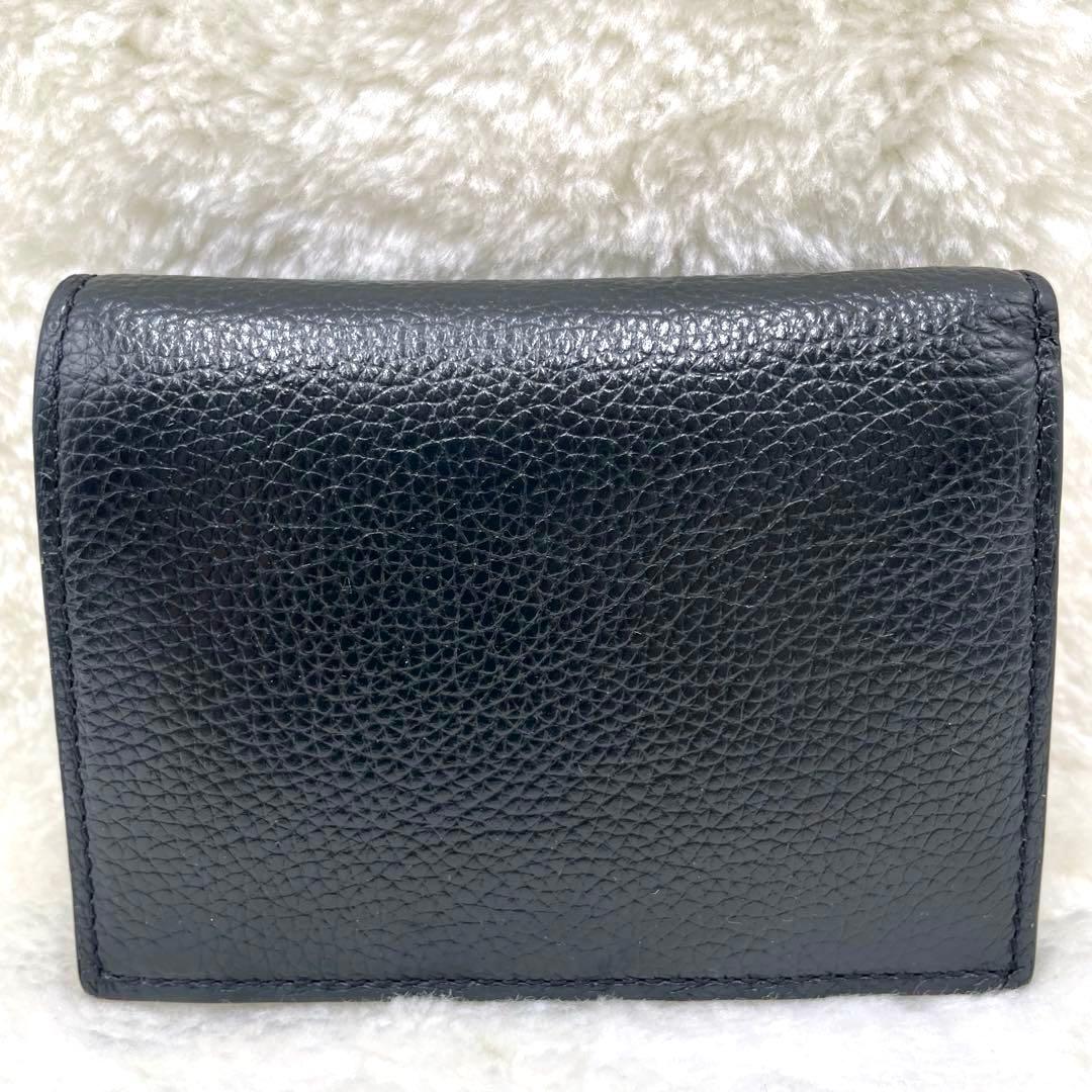 極美品マルニ MARNI 2つ折り 財布 マルニメンディング ブラック 付属品有