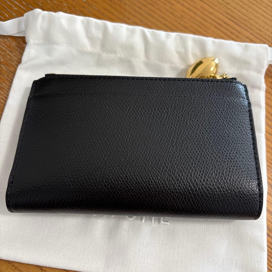 CAFUNÉ ブラックレザー 二つ折り財布