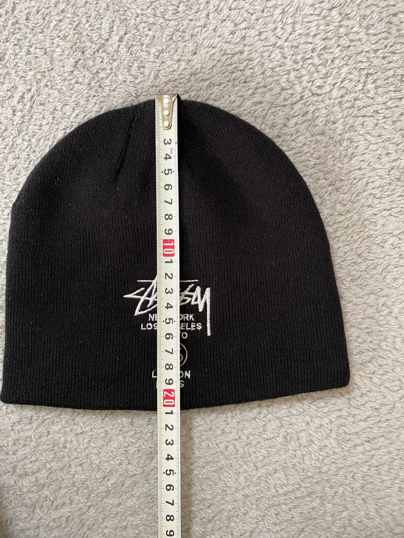 極美品　レアStussy シャネルロゴ　ブラック ビーニーy2k 海外ストリート