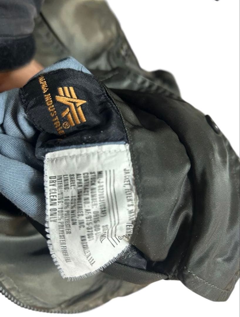 ALPHA ma-1 flight jacket USA製 olive