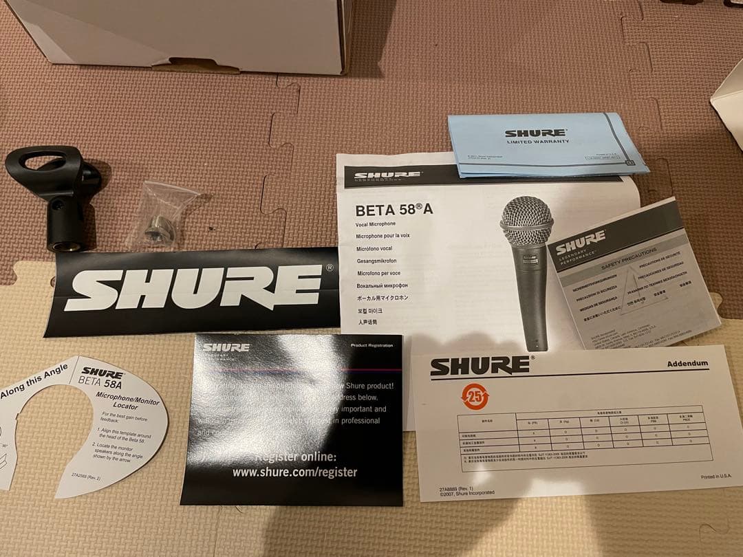 SHURE BETA 58A ダイナミックマイク