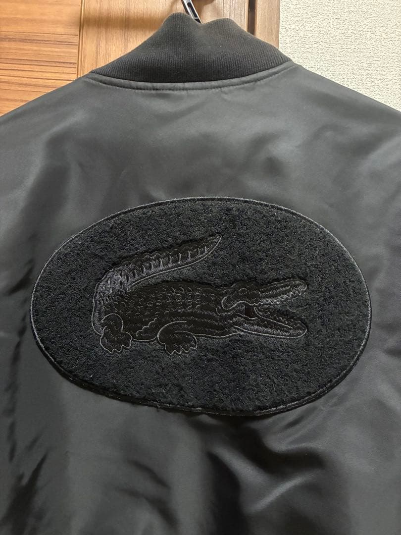 【最終値下げ‼️】Lacoste ブラック MA-1ジャケット