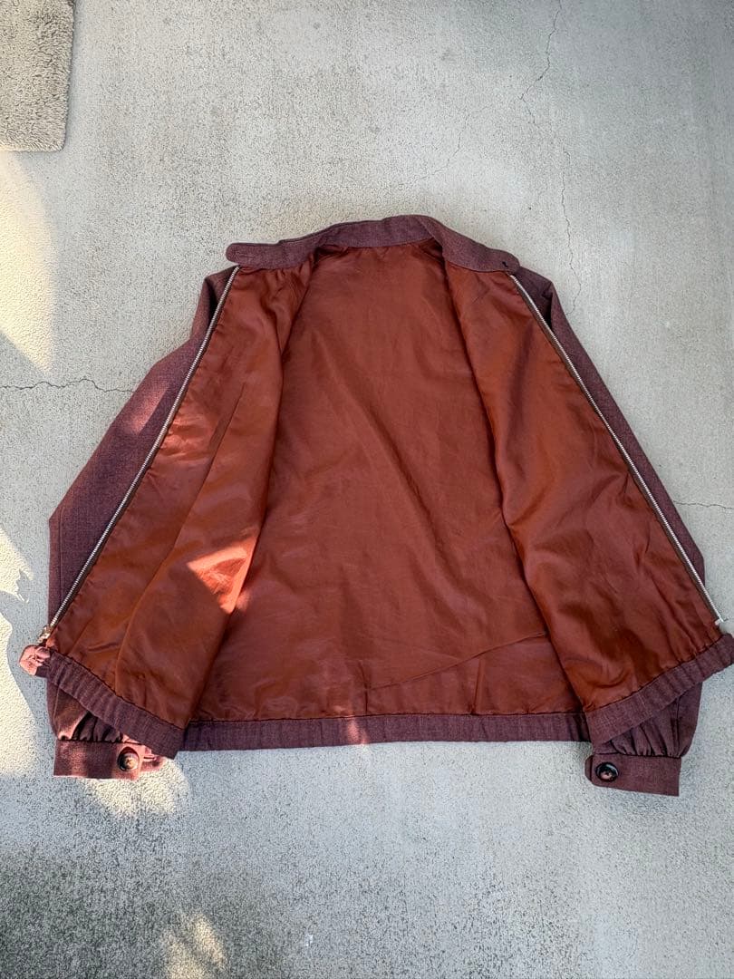 50-60s wool gabardine jacket チンスト付き