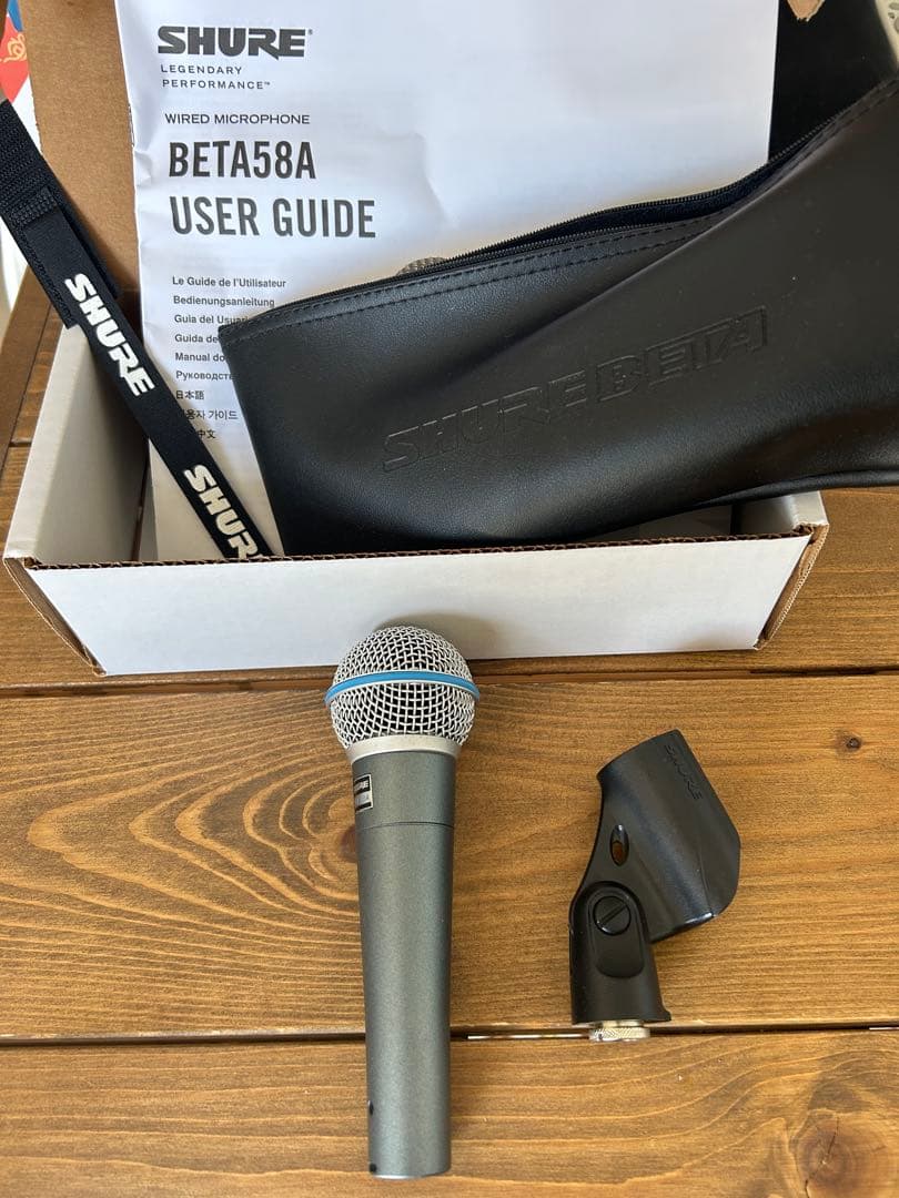 【美品・付属品完備】SHURE BETA58A 動作確認済み グリル凹みなし