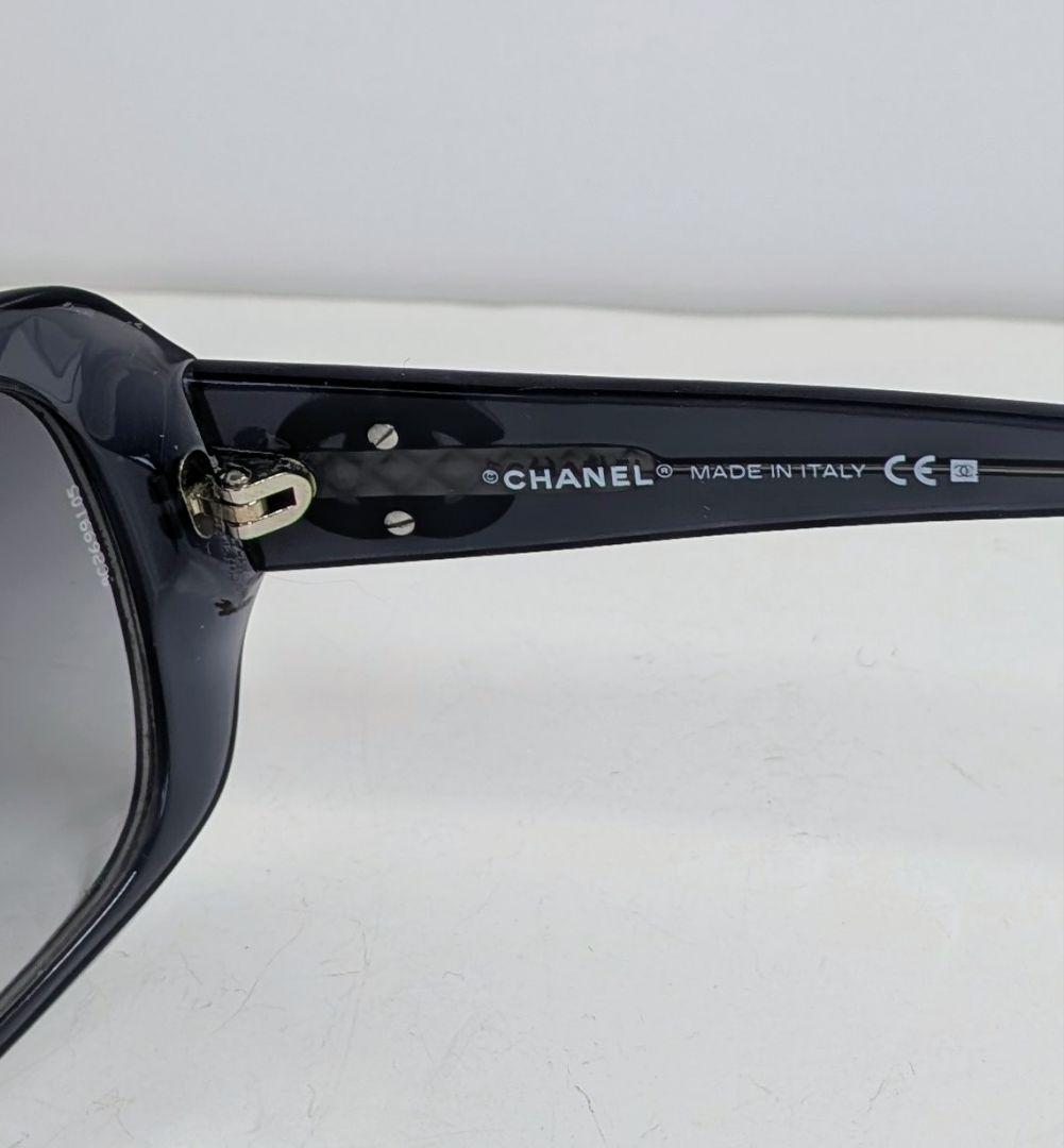 CHANEL シャネル 5101 ココマーク サングラ黒 ブラック イタリア製