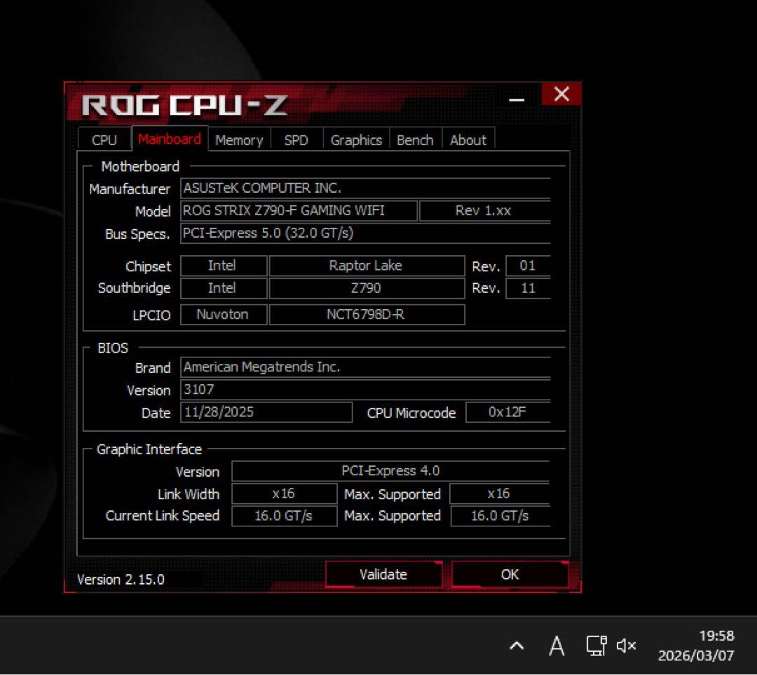 ASUS ROG STRIX Z790-F GAMING WIFI ジャンク
