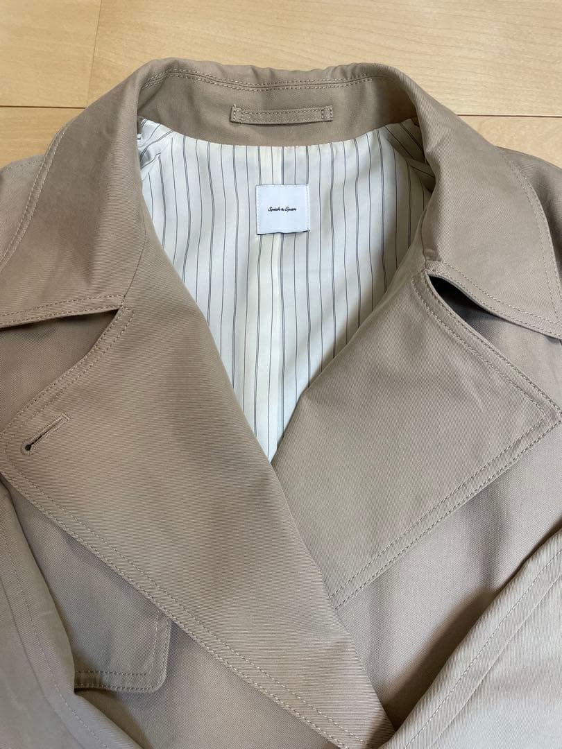 ⭐︎Spick&span⭐︎ソフトツイルショートトレンチコート⭐︎ベージュ⭐︎36⭐︎