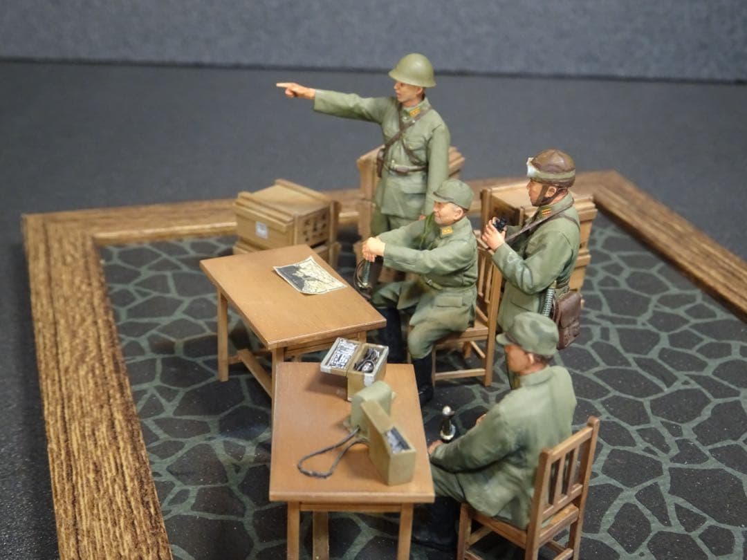 タミヤ1/35 日本陸軍　将校セット　プラモデル完成品