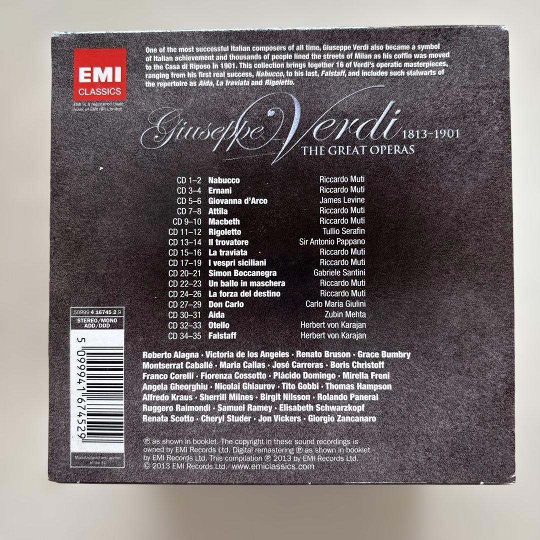 クラシック Verdi THE GREAT OPERAS 35CD