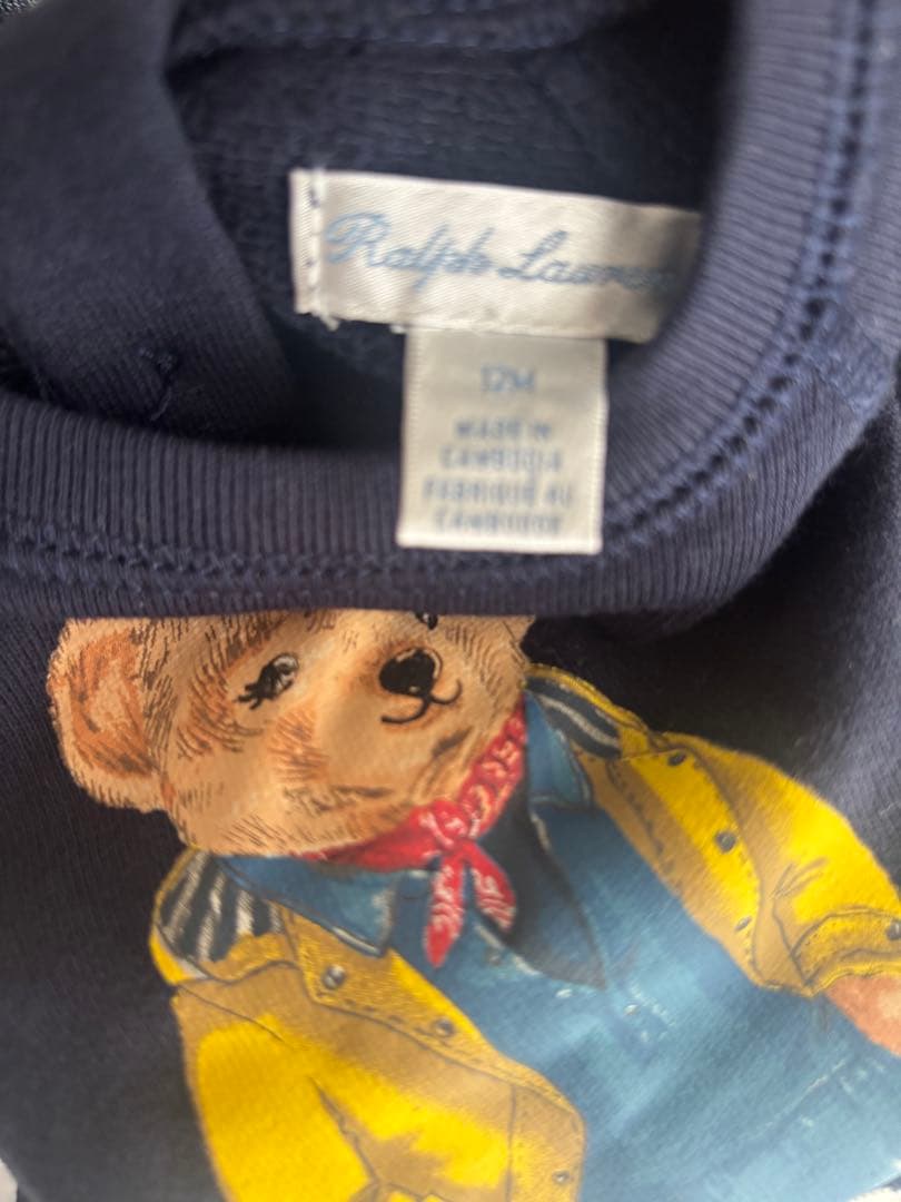 Ralph Lauren ポロベア ワンピースセット 12M ネイビー