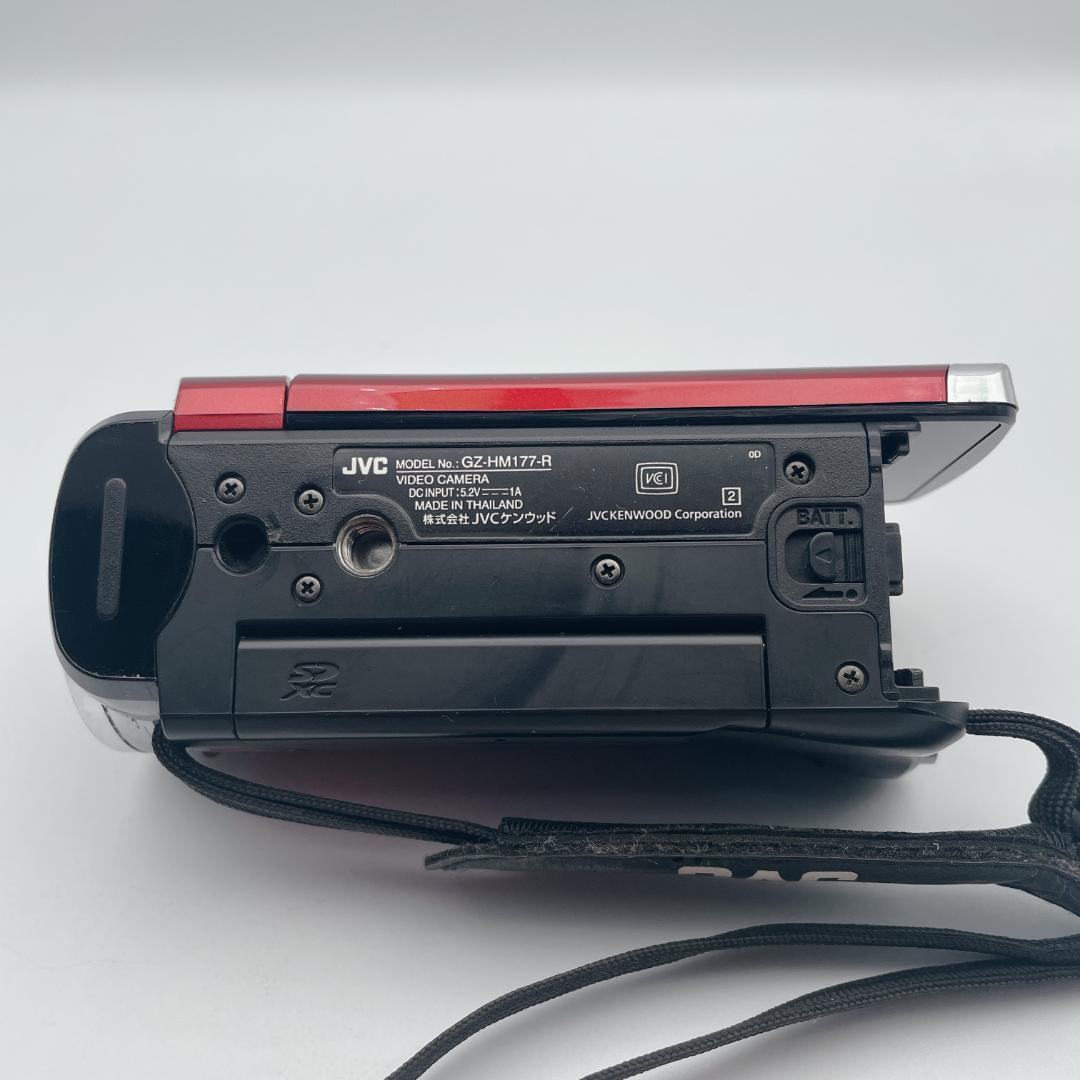 【美品】JVC ビデオカメラ Everio エブリオ GZ-HM177-R