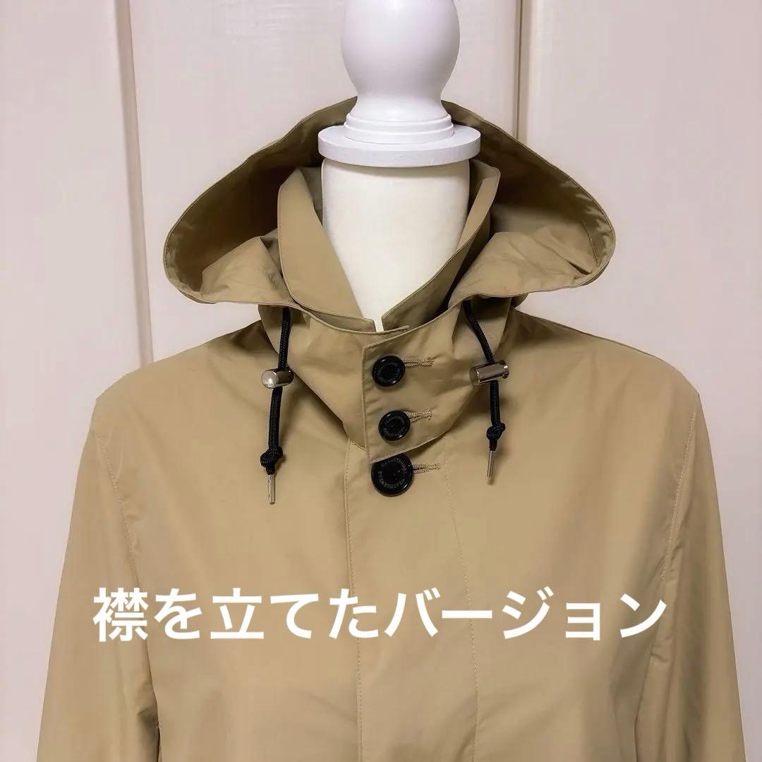 トラディショナルウェザーウェア✨2wayフーデッドコート　スプリングコート　撥水