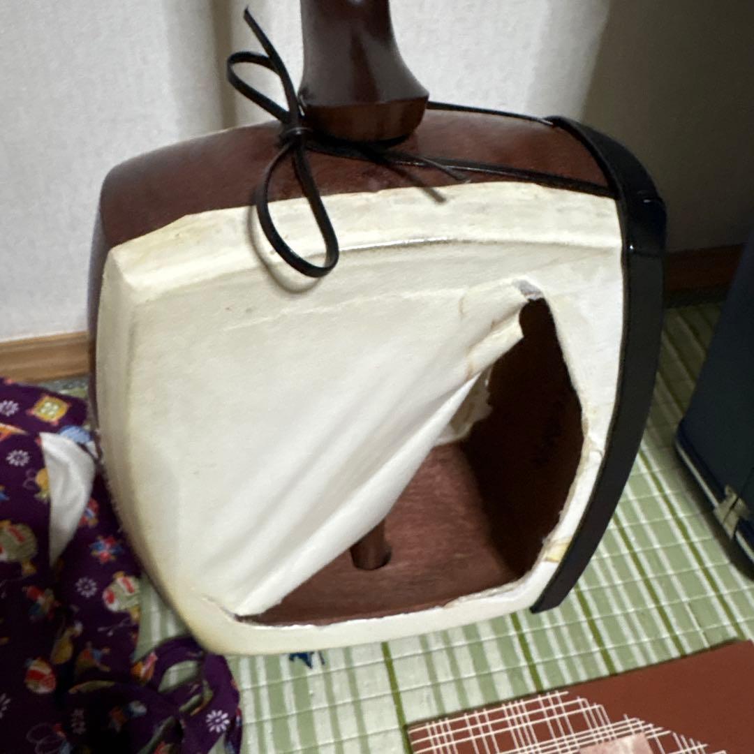 三味線　東さわり　和楽器　バチ　撥　ハードケース付き　ジャンク品
