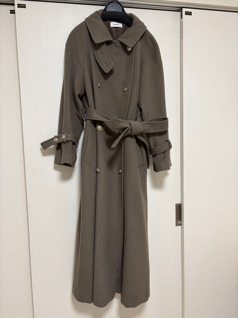 スナイデル　ウールカシミヤスタンドカラーコート　BRW 1サイズ